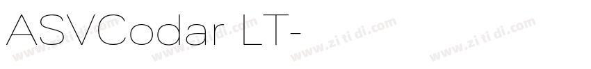 ASVCodar LT字体转换